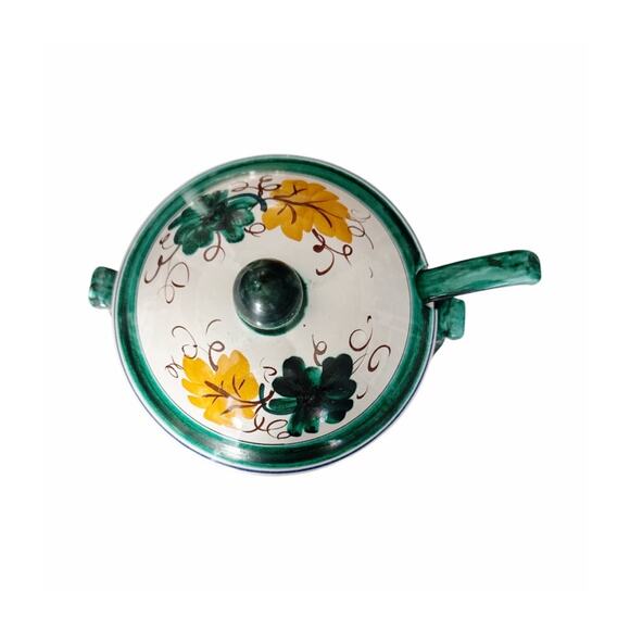 Fratelli Fanciullacci Italy Hand Painted Soup Tureen Ladle and Lid - Picture 2 of 10